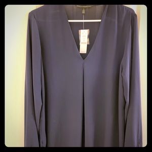 Navy long sleeve top